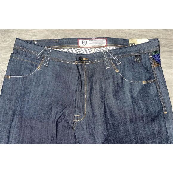 NEW Deadstock Y2K Artful Dodger Mens Jeans Embroidered & Bejeweled Size 42x35 - Picture 4 of 16